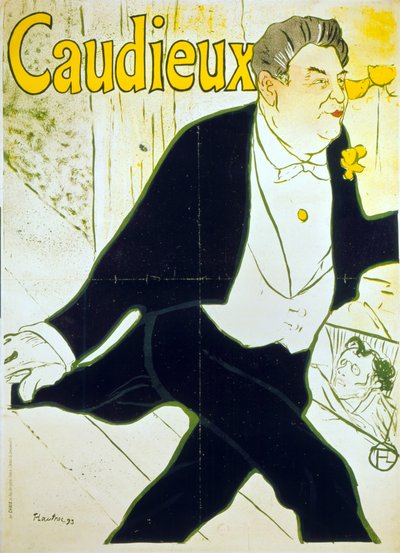 Caudieux, 1893 door Henri de Toulouse Lautrec